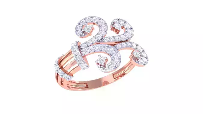 High Jewelry Cocktail Ring 3dm stl obj mtl glb gltf 3mf renders