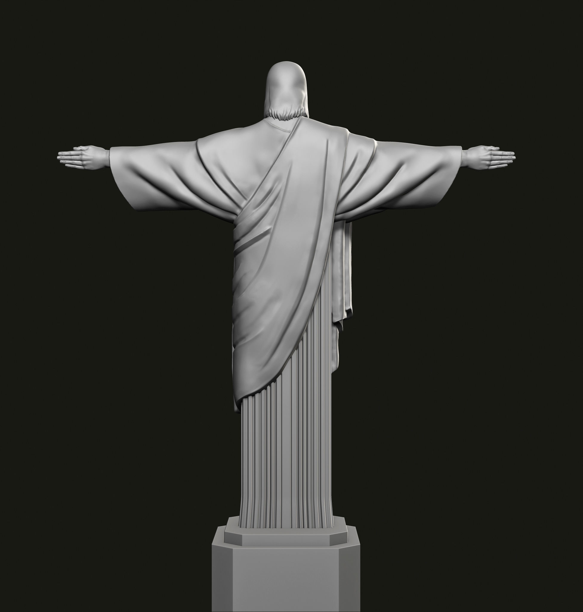 Christ the Redeemer Statue 3D print model_1
