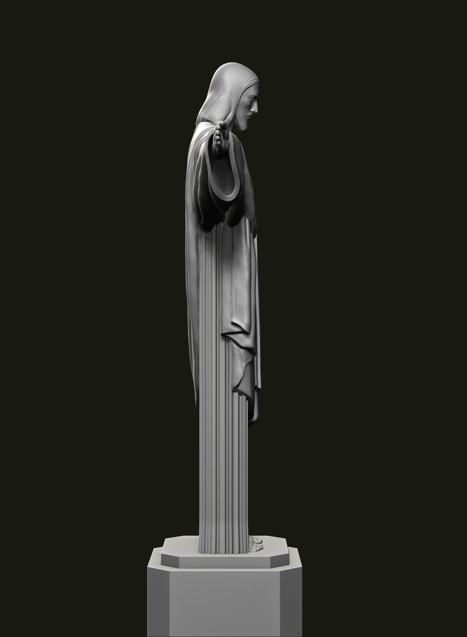 Christ the Redeemer Statue 3D print model_5