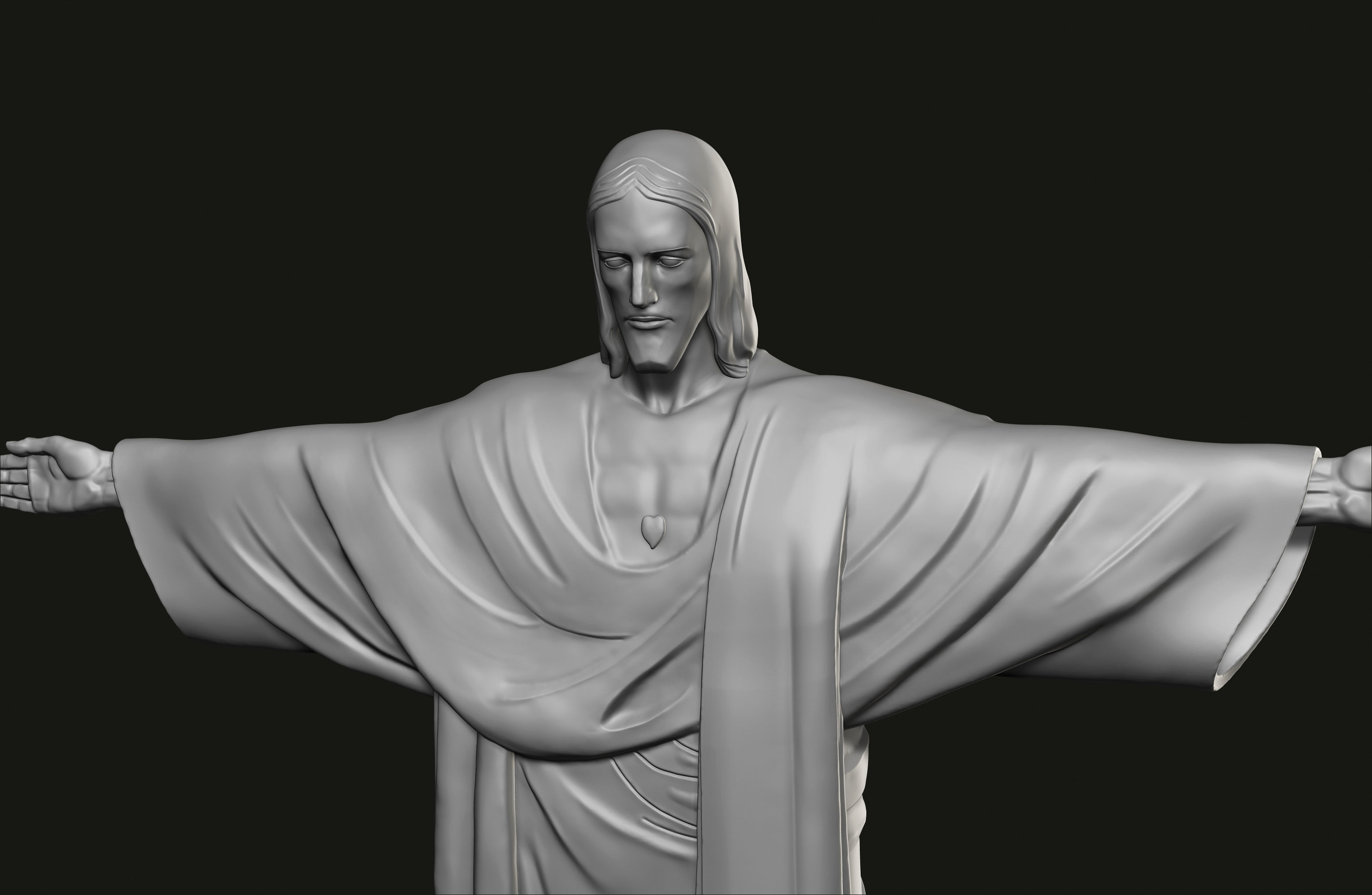 Christ the Redeemer Statue 3D print model_3