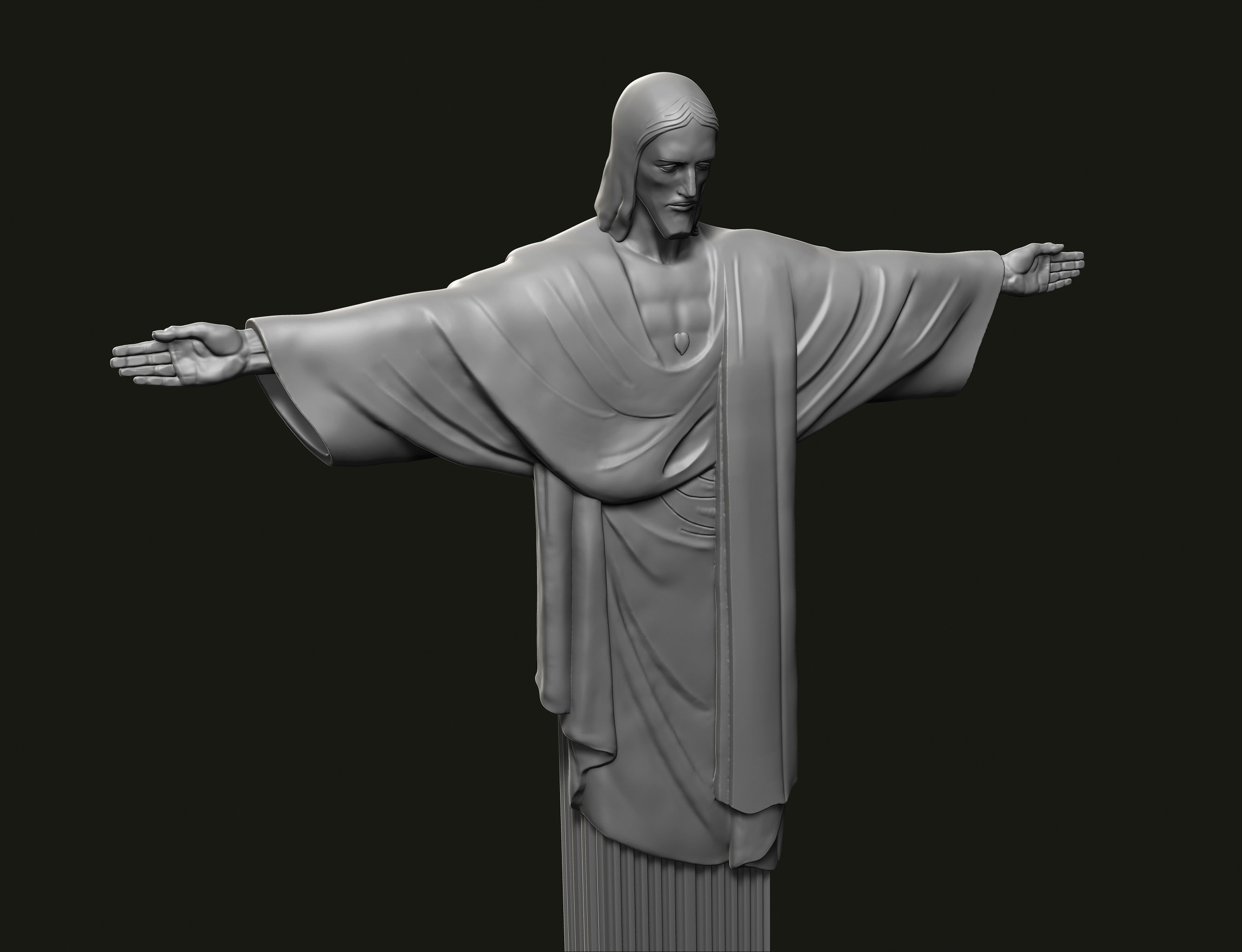 Christ the Redeemer Statue 3D print model_6