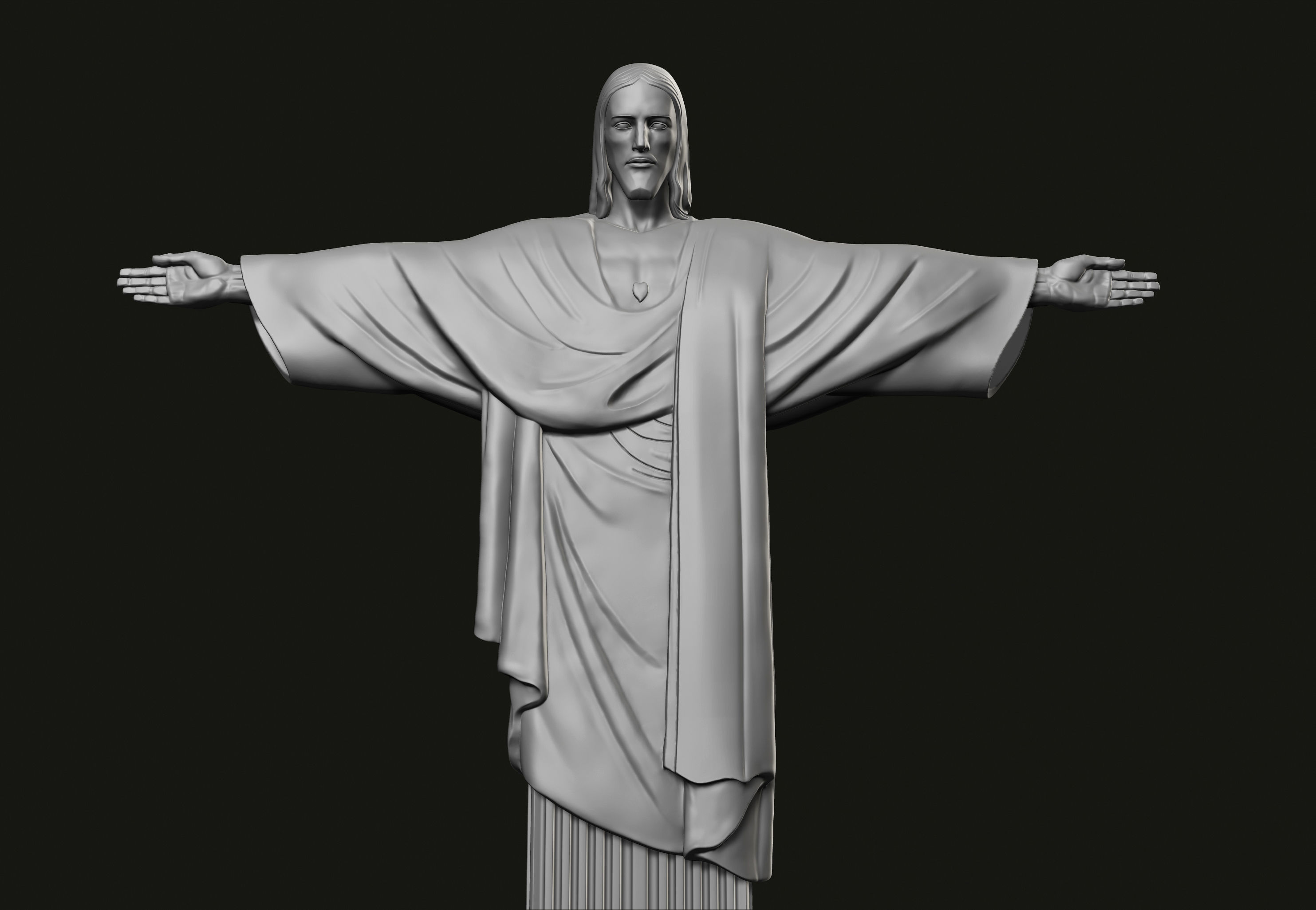Christ the Redeemer Statue 3D print model_2