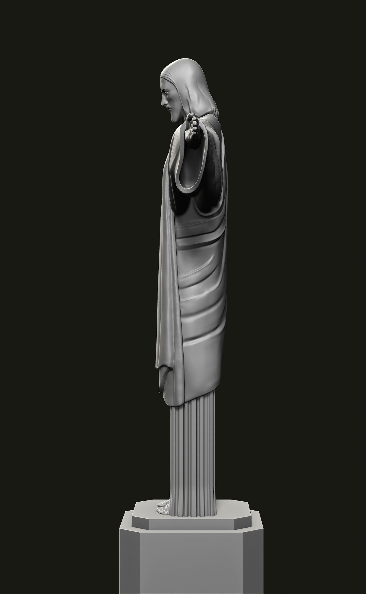 Christ the Redeemer Statue 3D print model_4