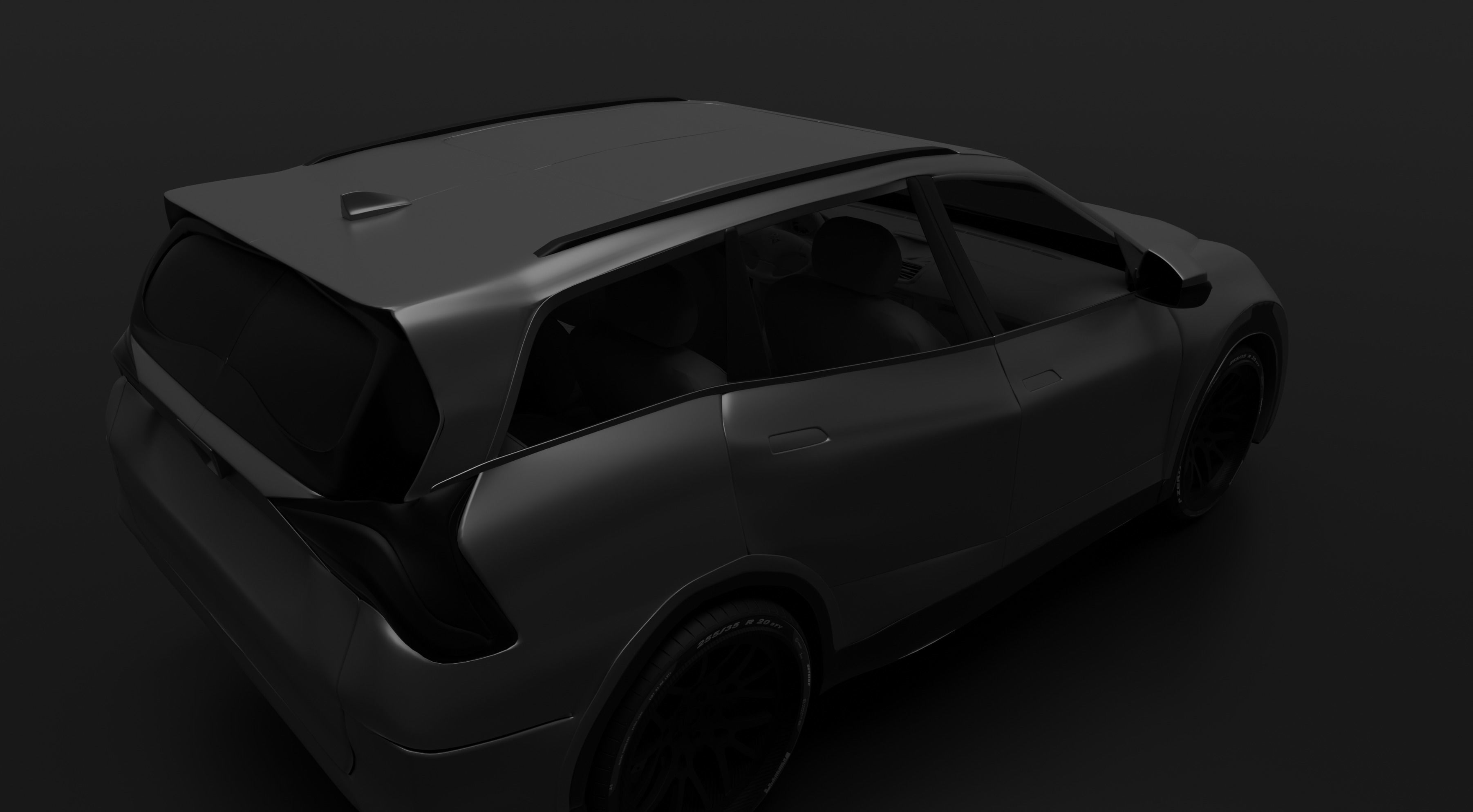 XUV700 Low-poly 3D model_5
