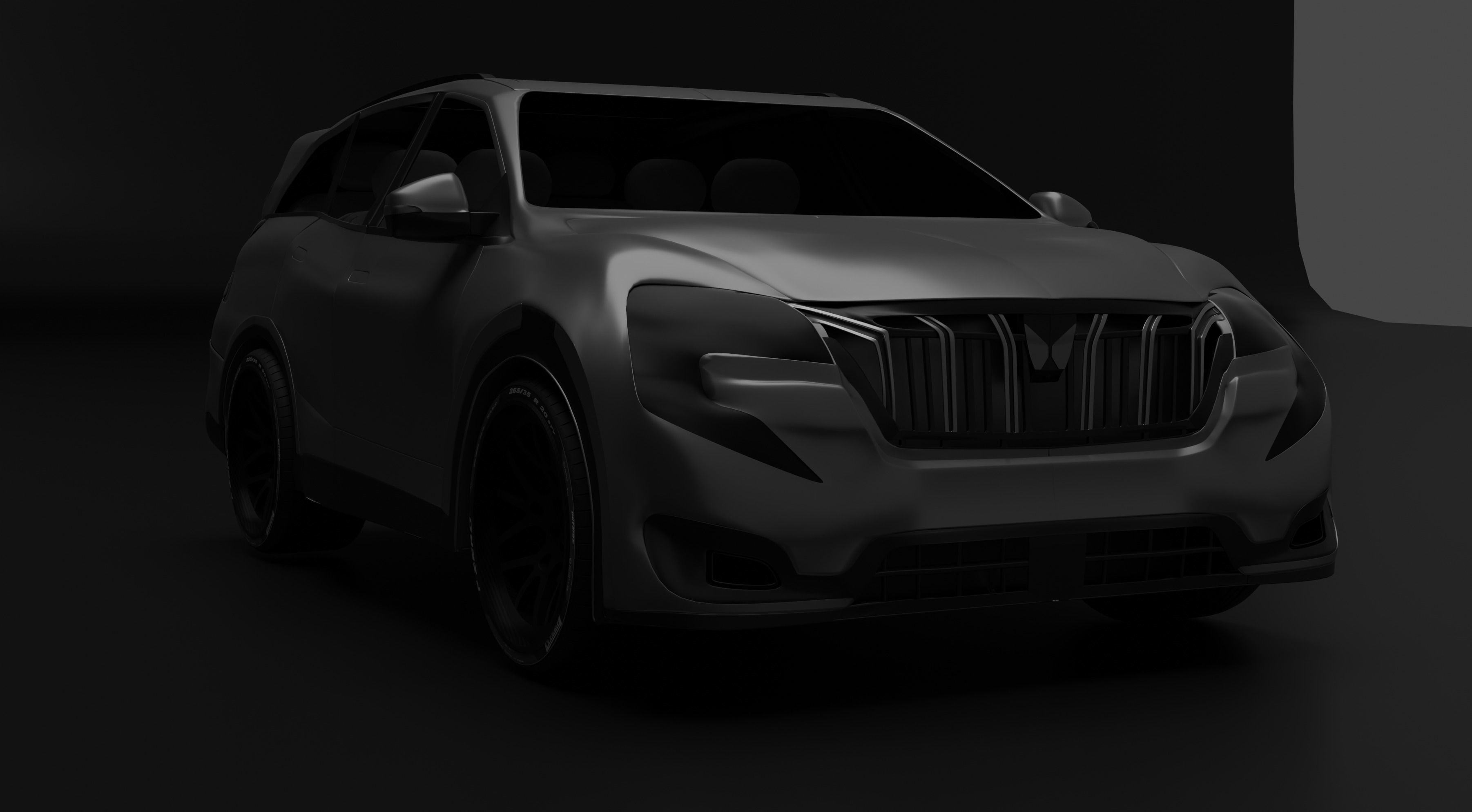XUV700 Low-poly 3D model_6