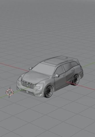 XUV700 Low-poly 3D model_21