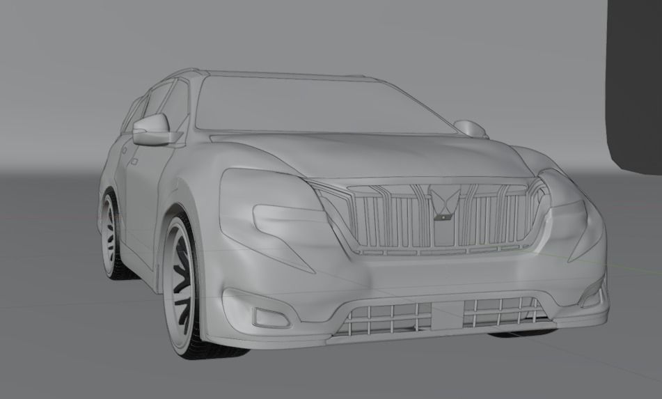 XUV700 Low-poly 3D model_16