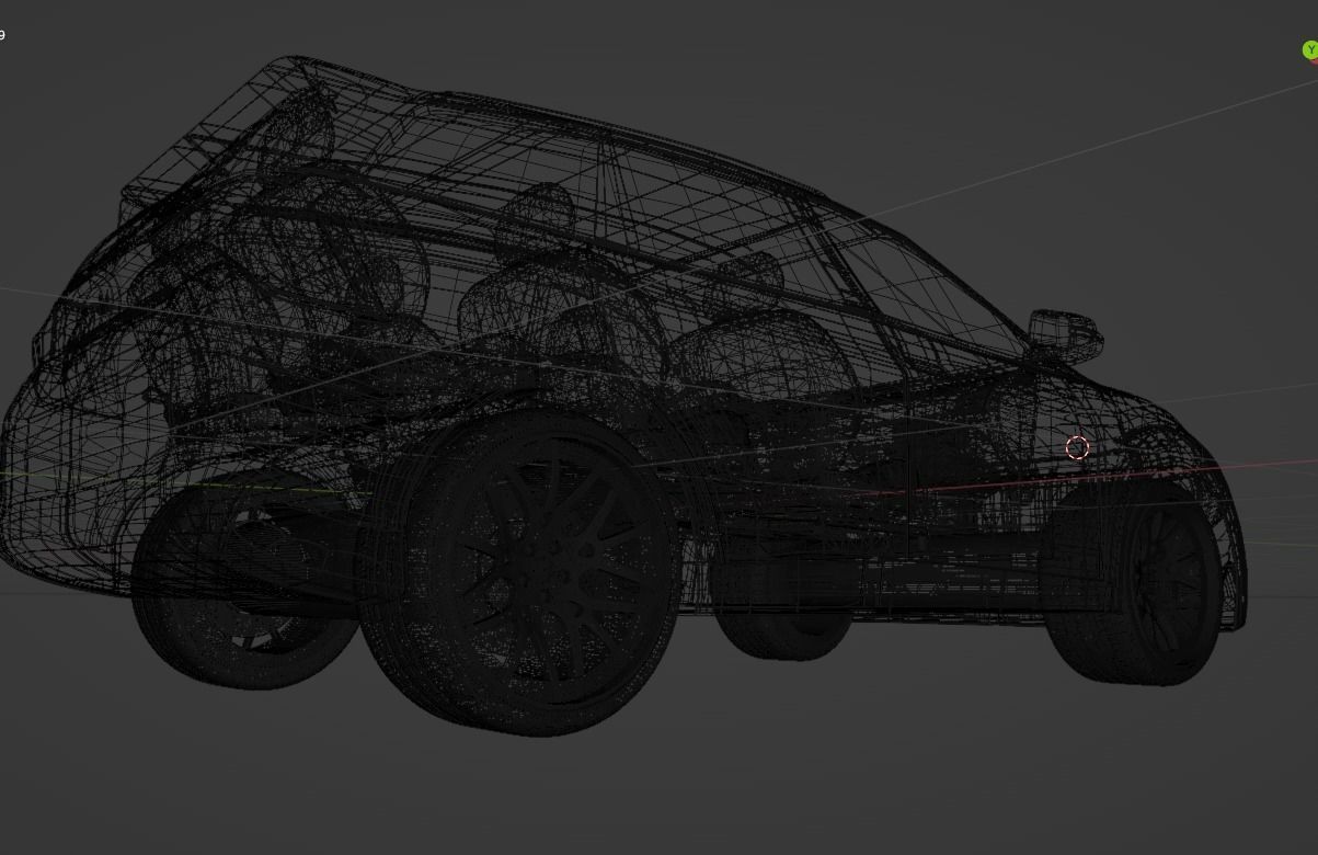 XUV700 Low-poly 3D model_12