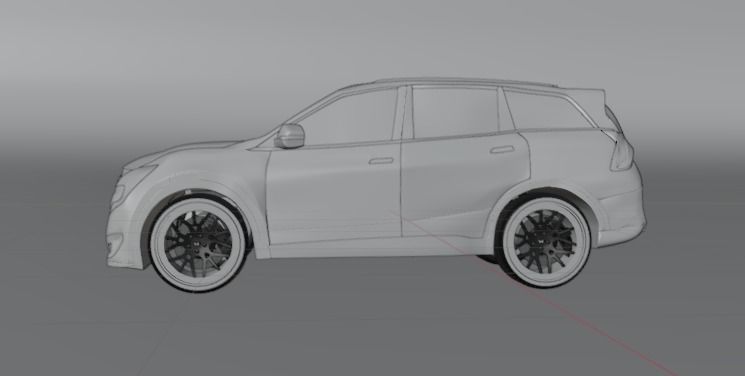XUV700 Low-poly 3D model_17