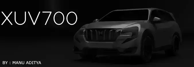 XUV700 Low-poly 3D model