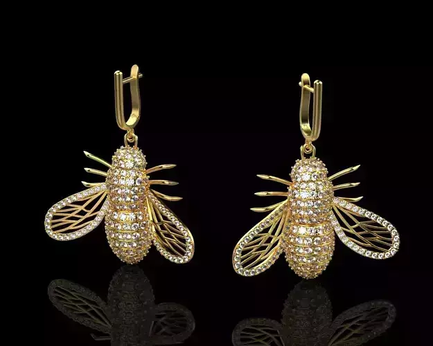 Insect earrings 158
