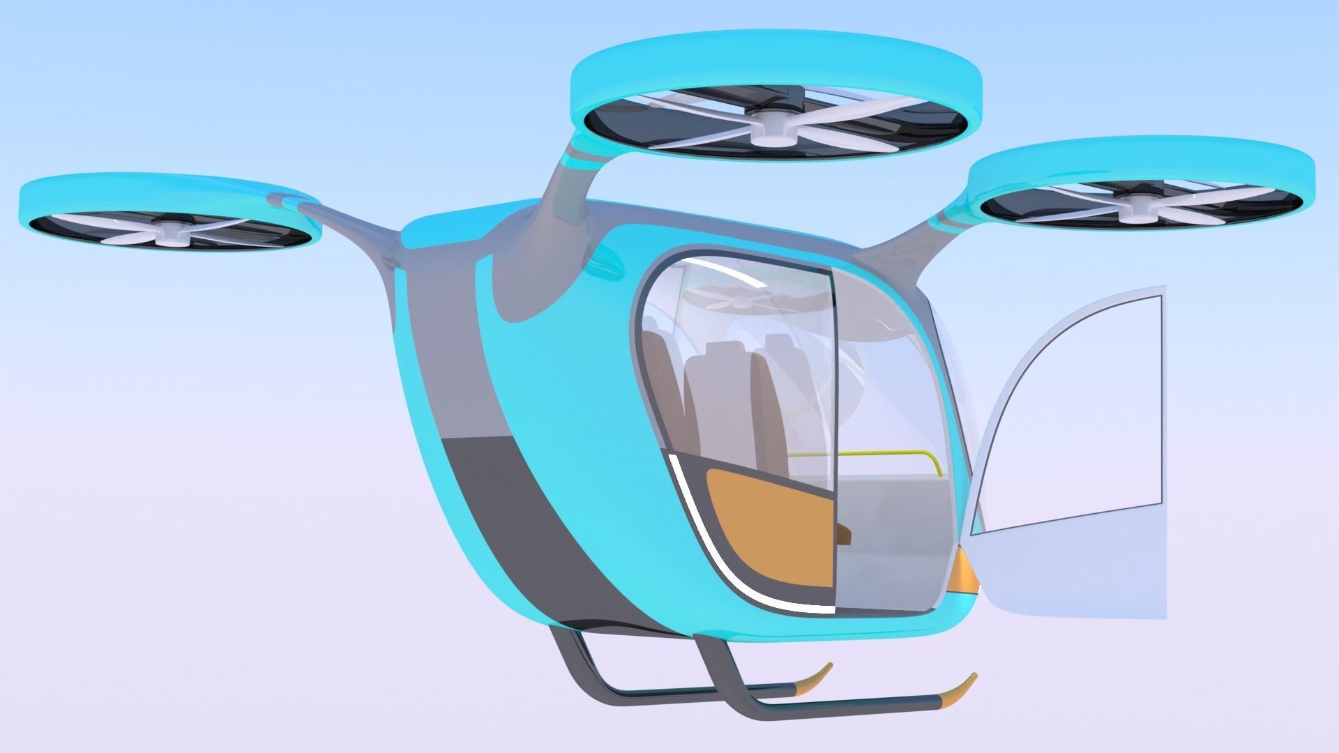 Passenger drone concept 6 3D model_13