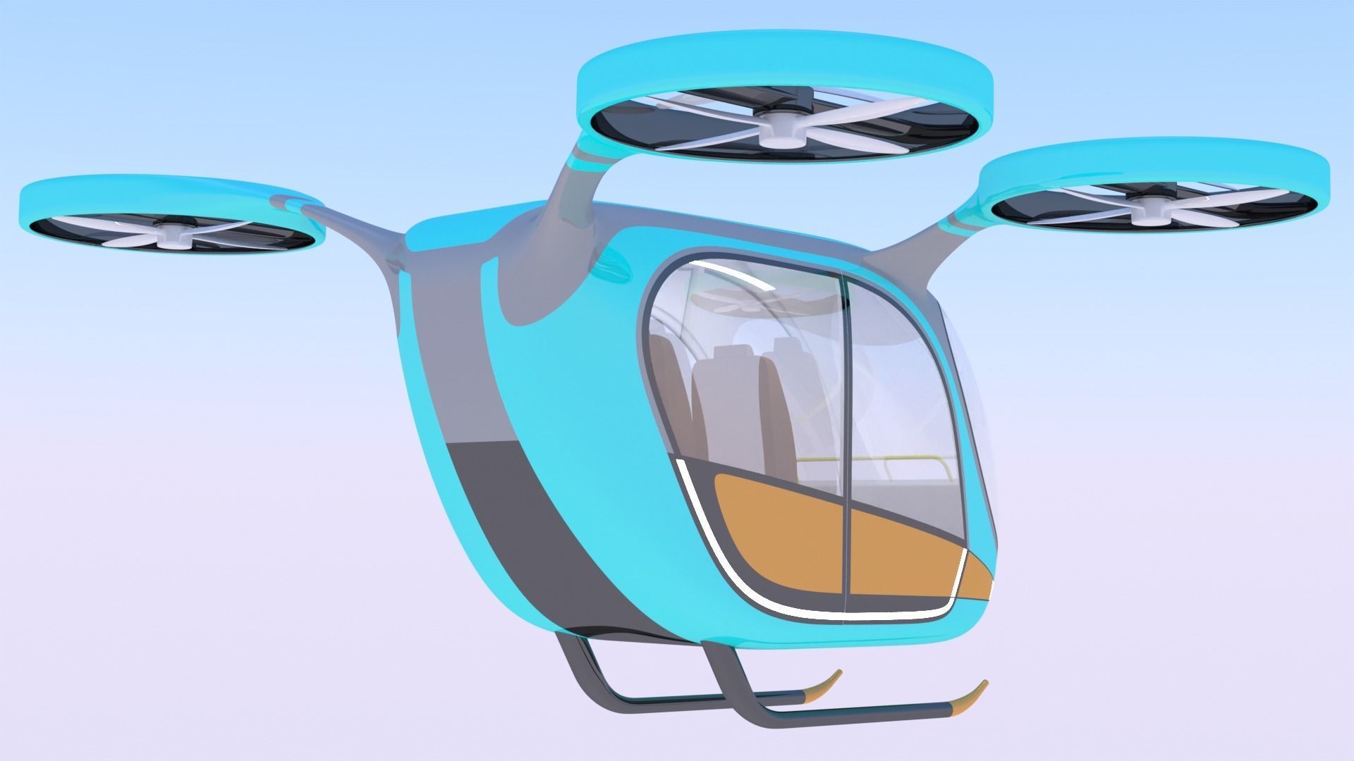 Passenger drone concept 6 3D model_5