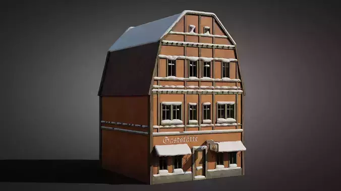 German orange house 3D model