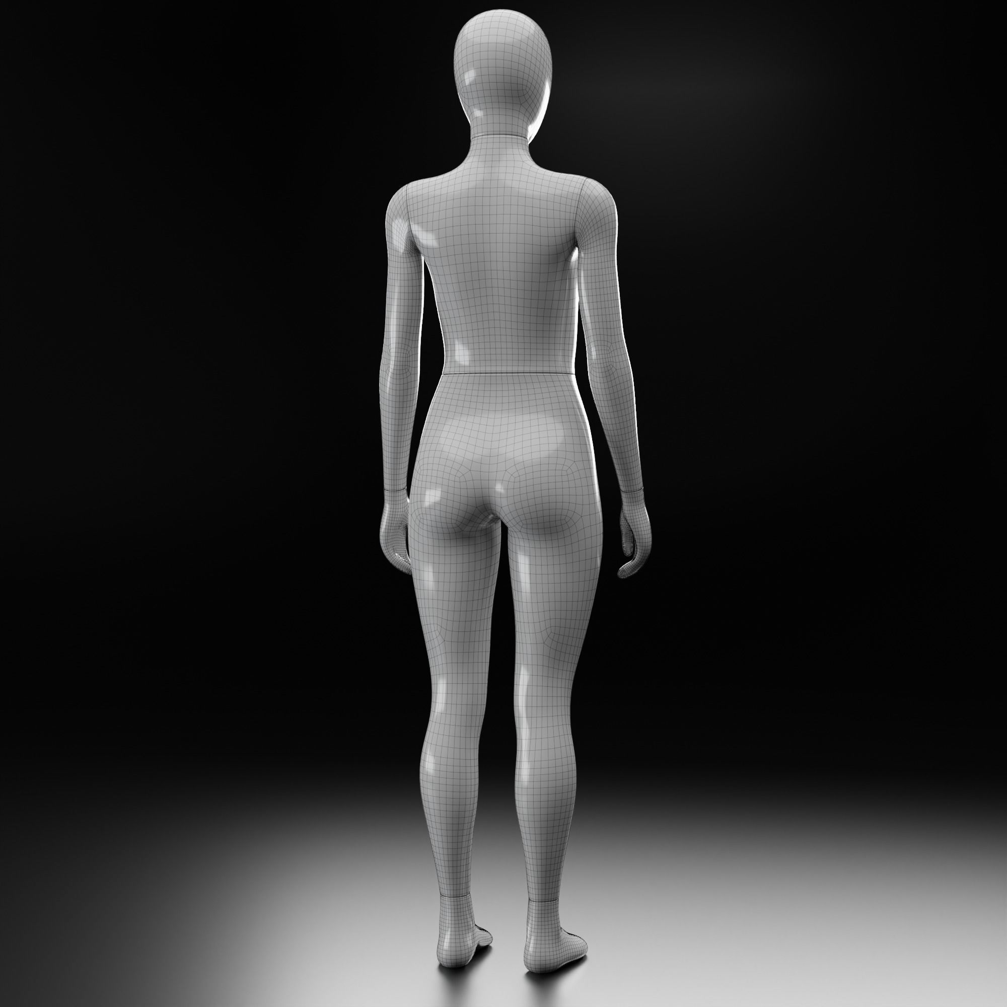Female Mannequin 3D model_11