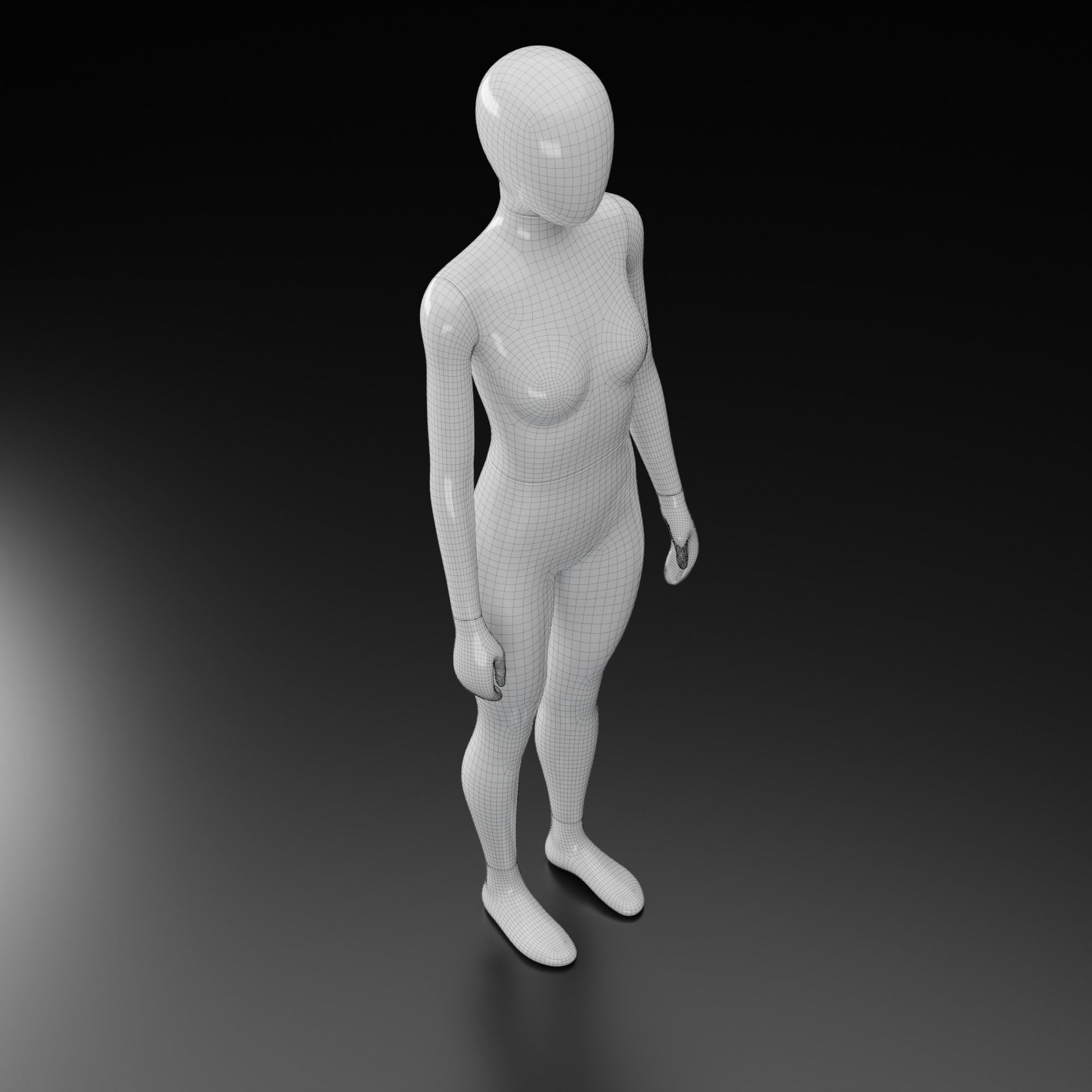 Female Mannequin 3D model_14