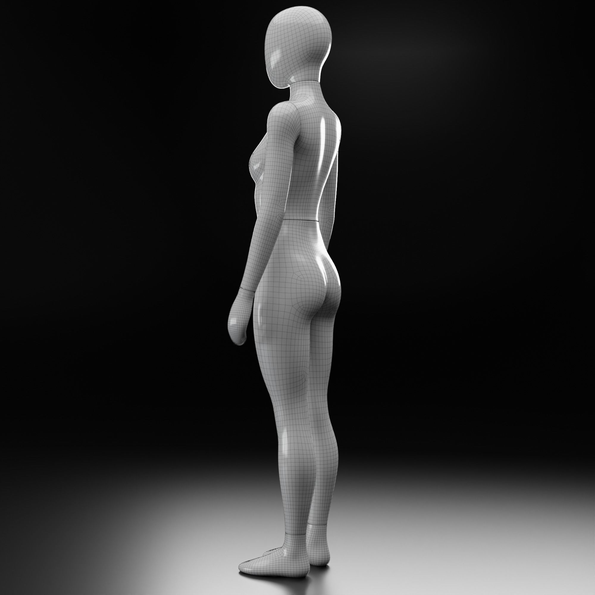 Female Mannequin 3D model_10