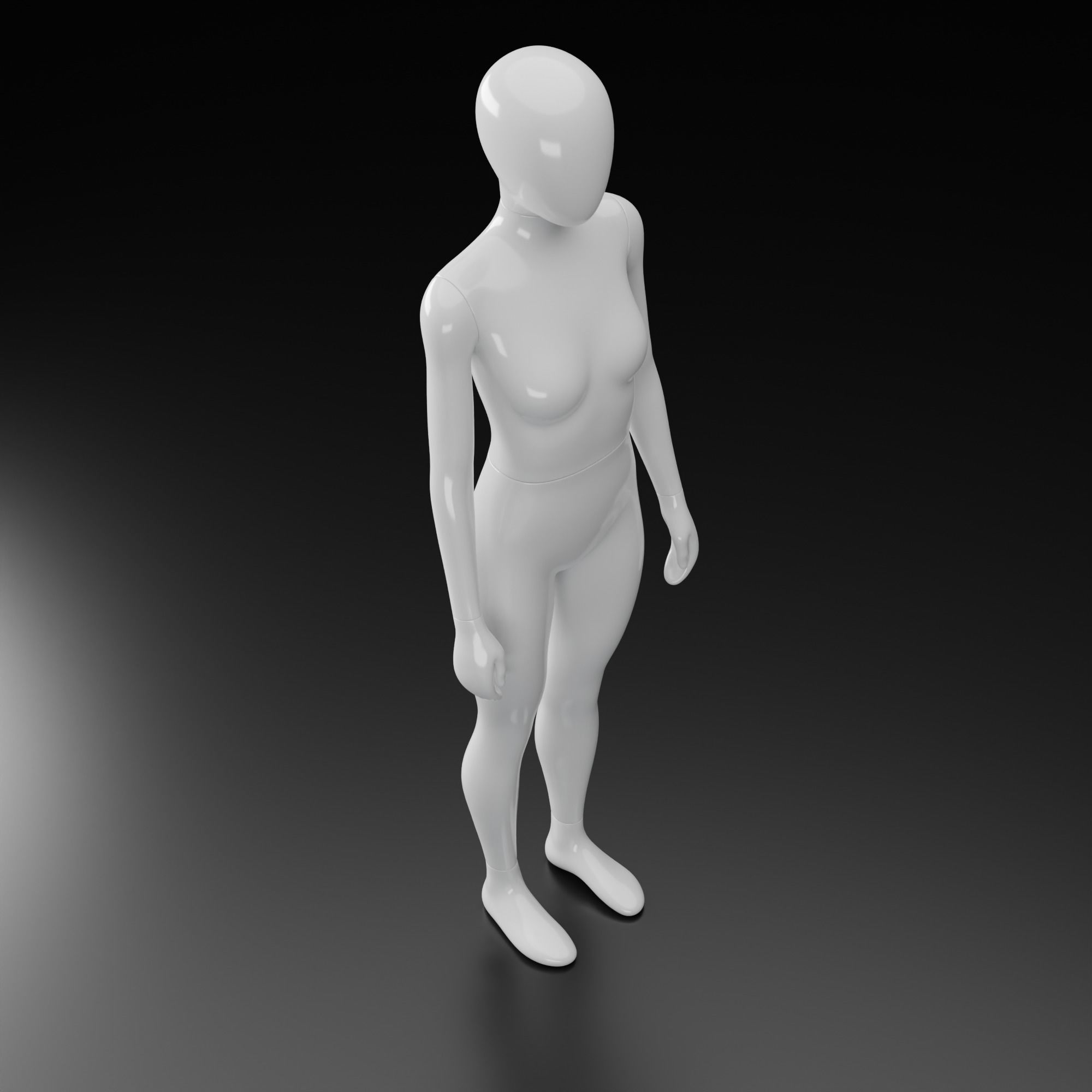 Female Mannequin 3D model_8