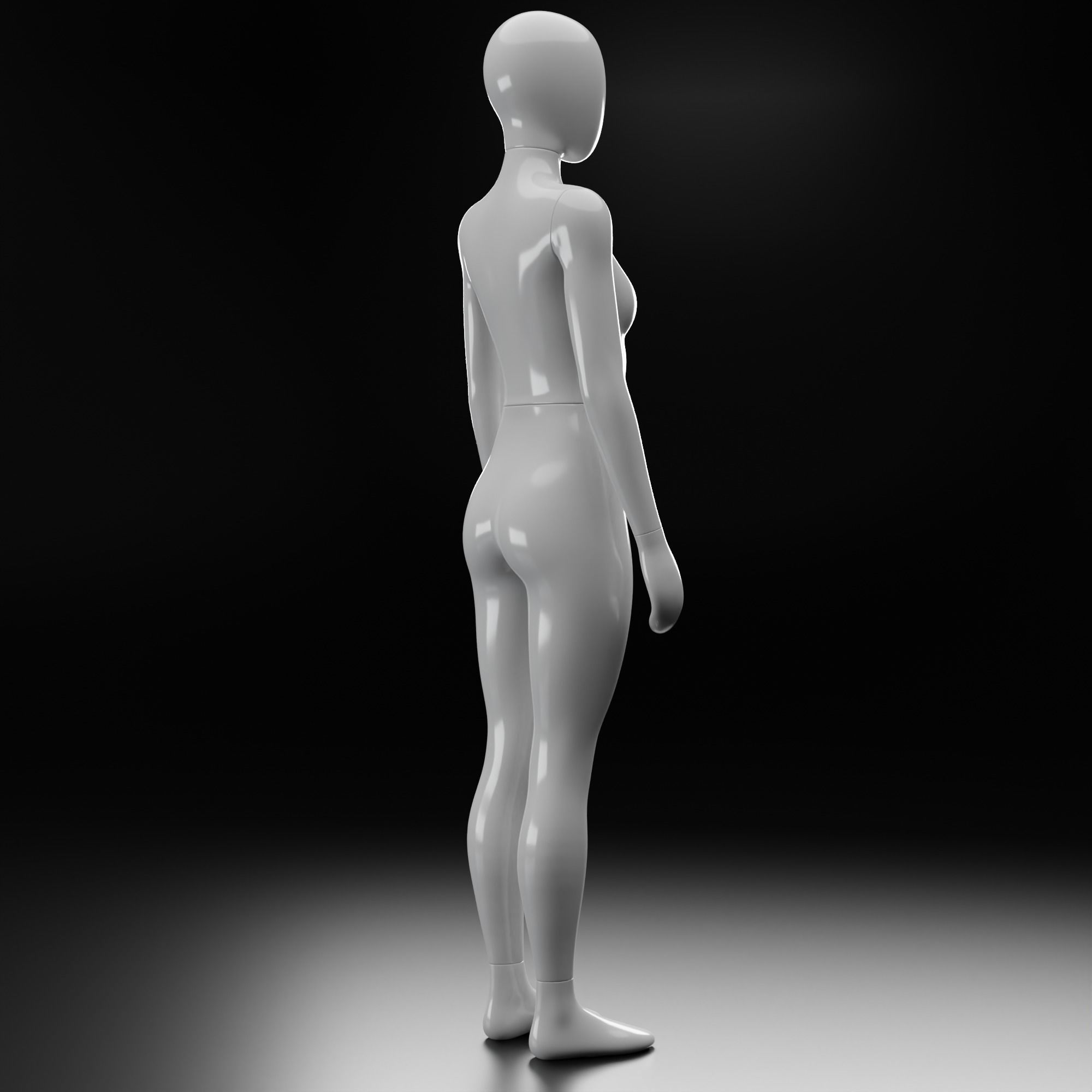 Female Mannequin 3D model_1
