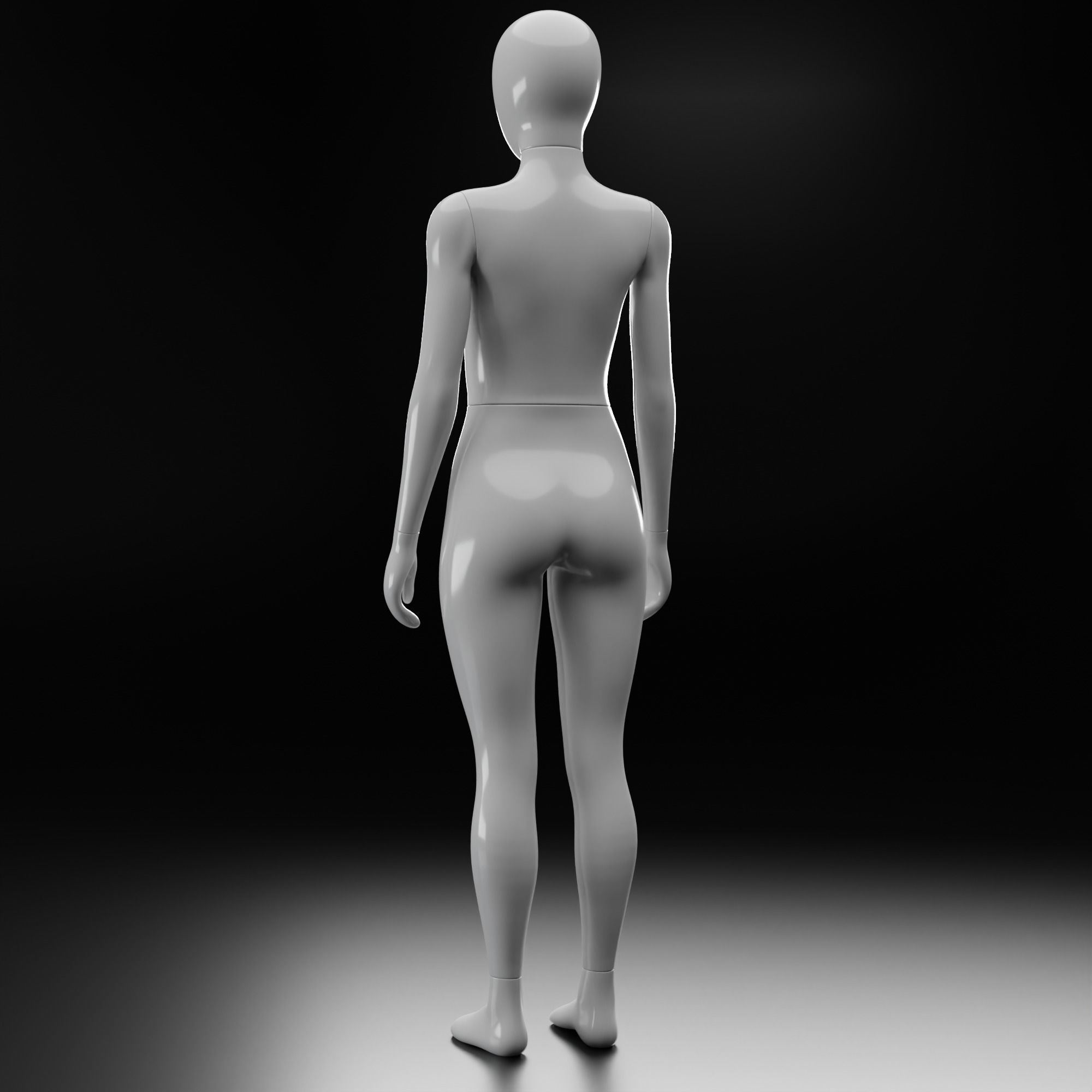 Female Mannequin 3D model_2