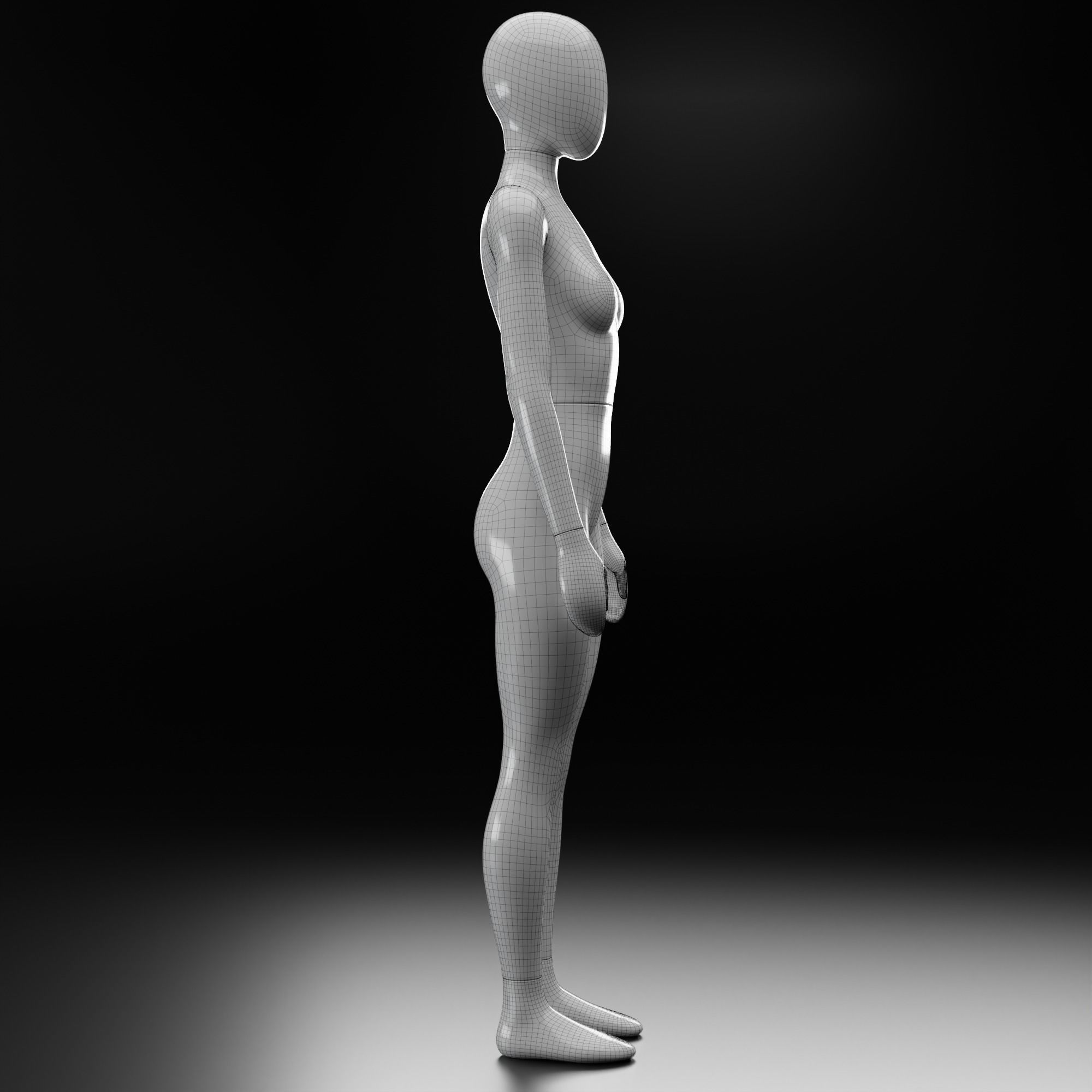 Female Mannequin 3D model_18
