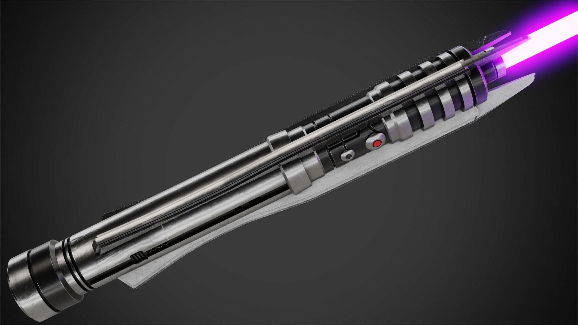 Star Wars Darth Revan Purple Lightsaber for Cosplay 3D print model_9