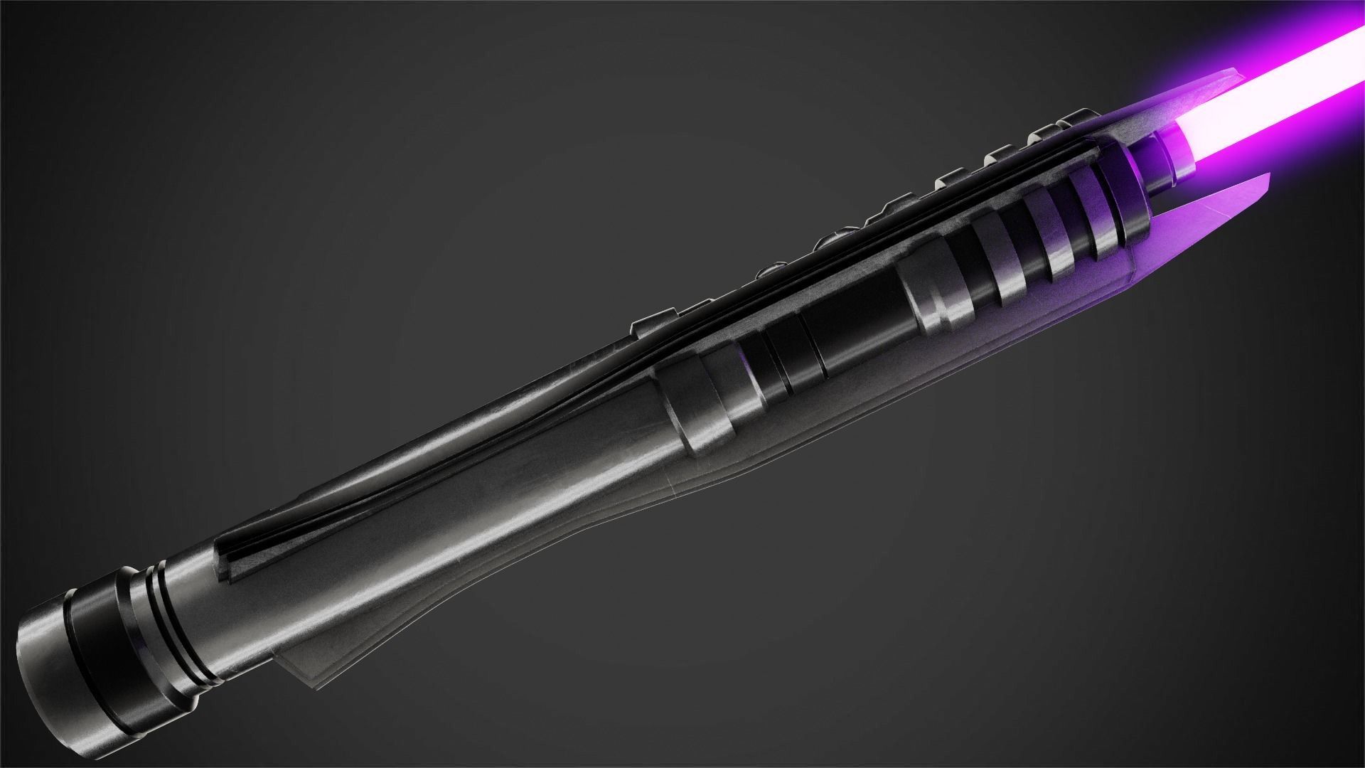 Star Wars Darth Revan Purple Lightsaber for Cosplay 3D print model_4
