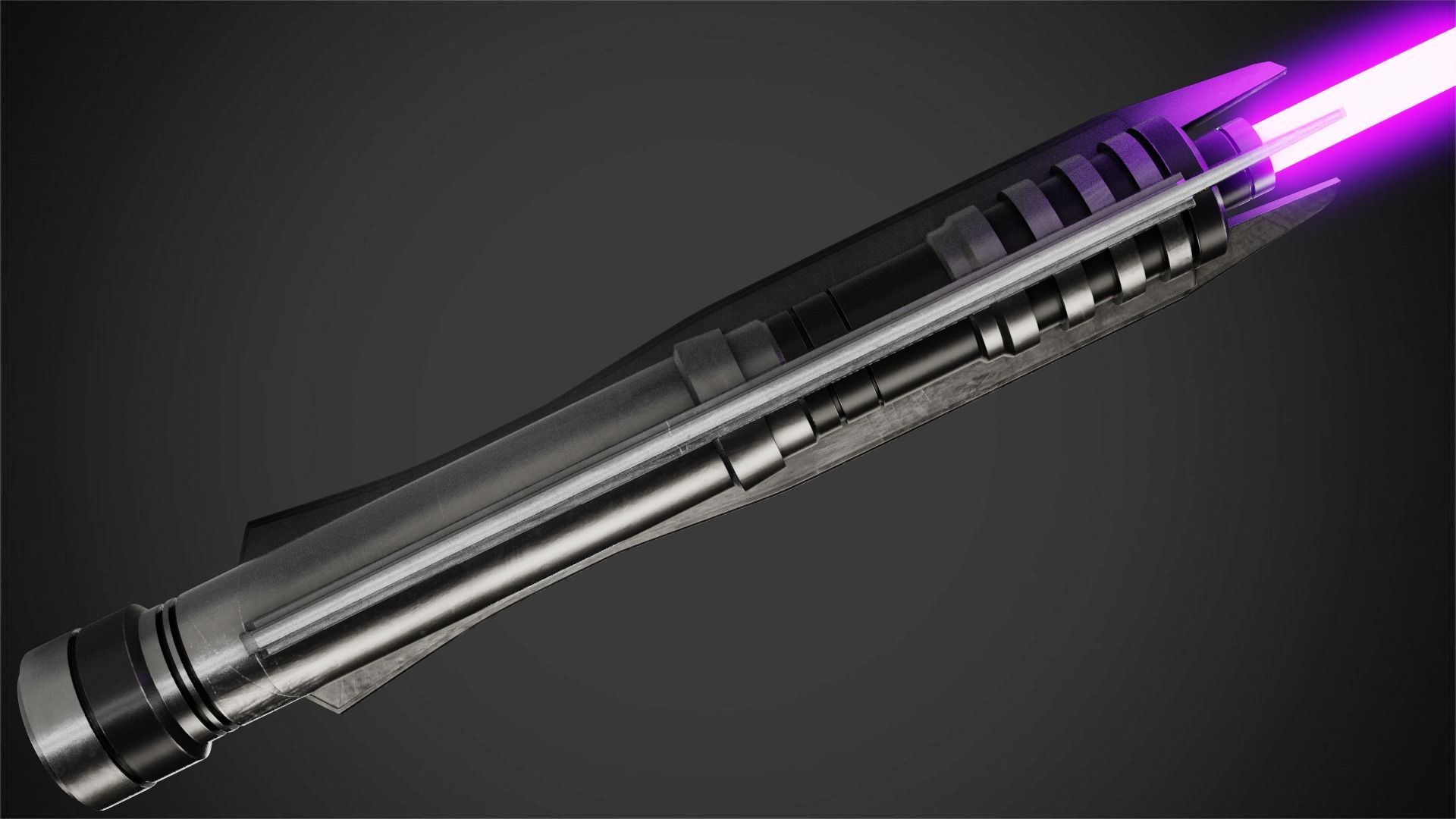 Star Wars Darth Revan Purple Lightsaber for Cosplay 3D print model_6