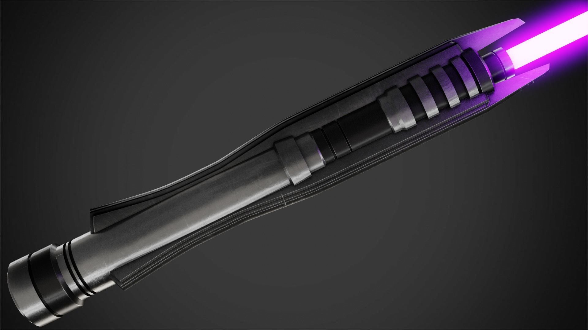 Star Wars Darth Revan Purple Lightsaber for Cosplay 3D print model_5