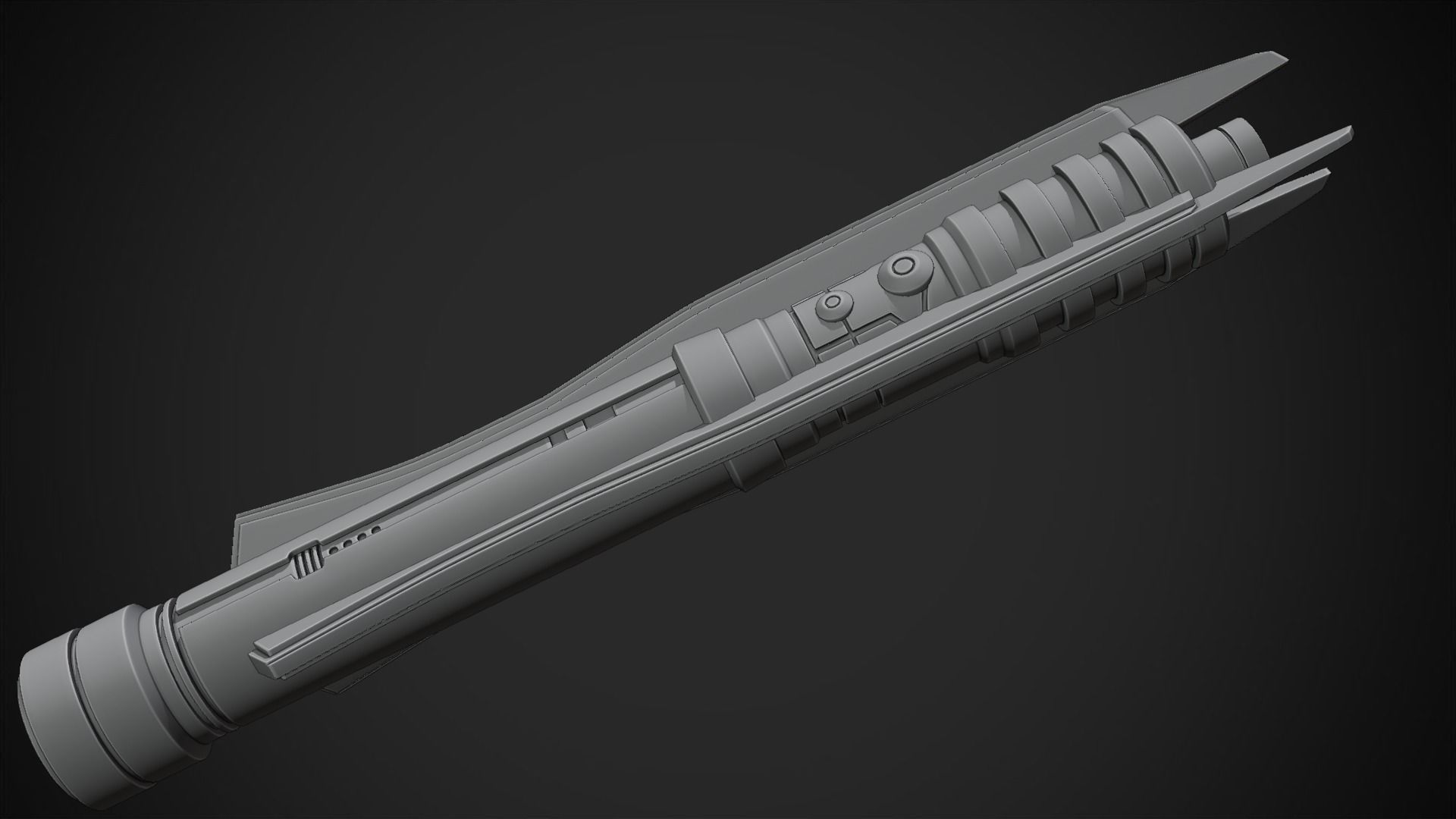 Star Wars Darth Revan Purple Lightsaber for Cosplay 3D print model_16