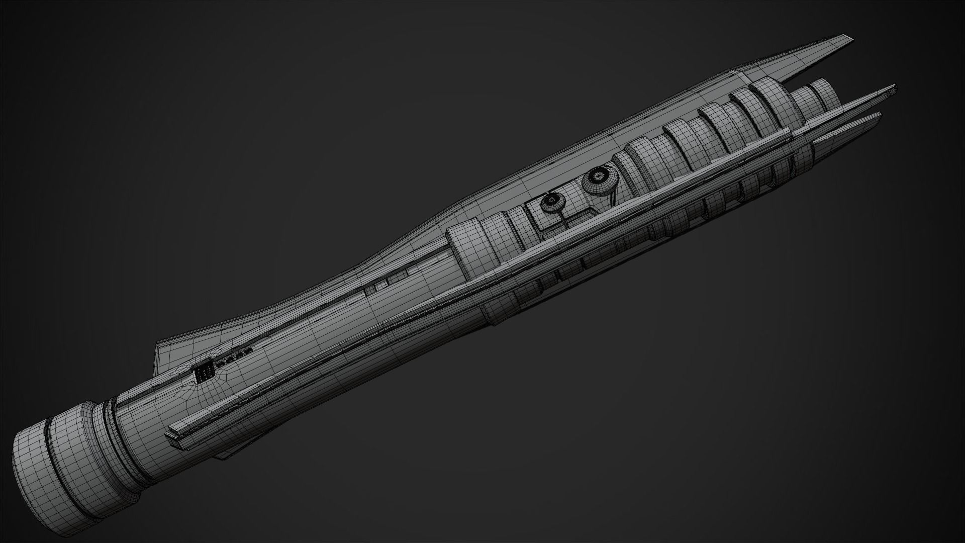 Star Wars Darth Revan Purple Lightsaber for Cosplay 3D print model_15