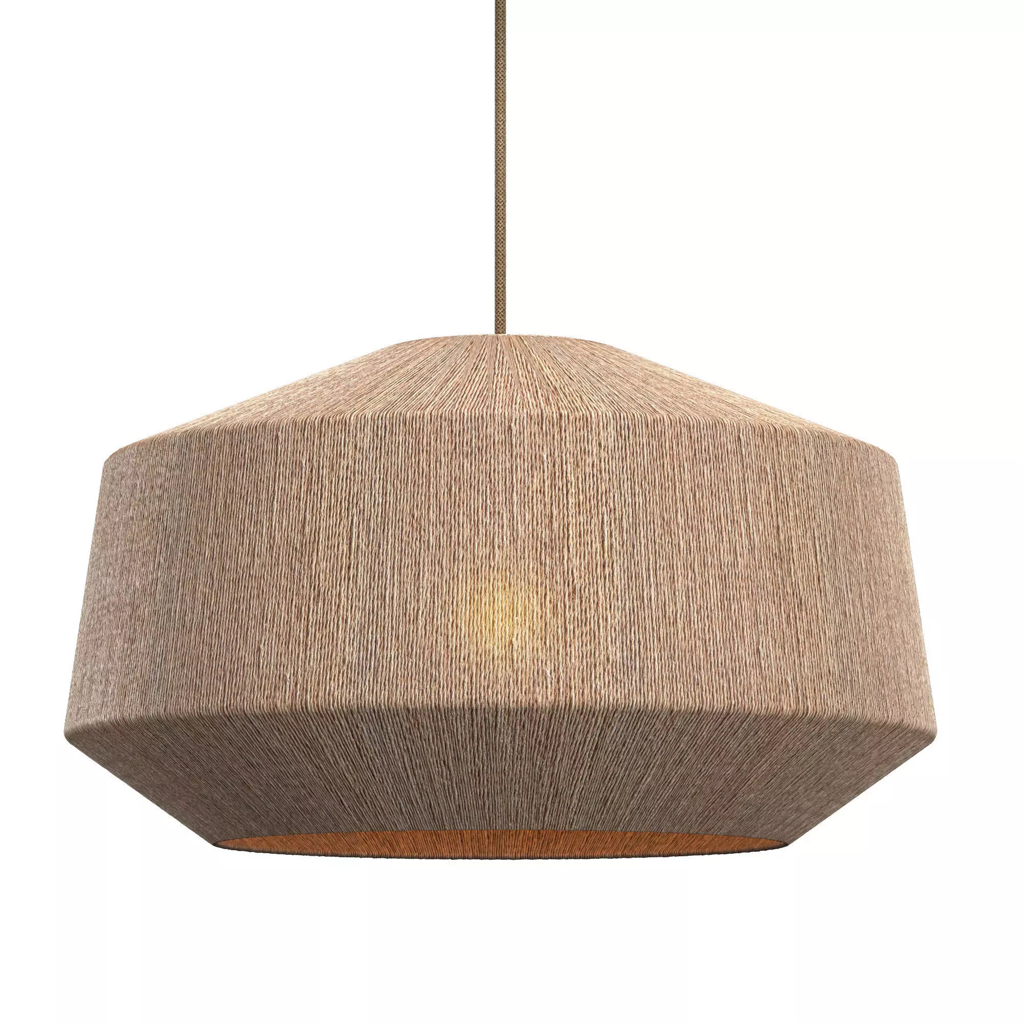 KENNA JUTE WIDE PENDANT 3D model_0