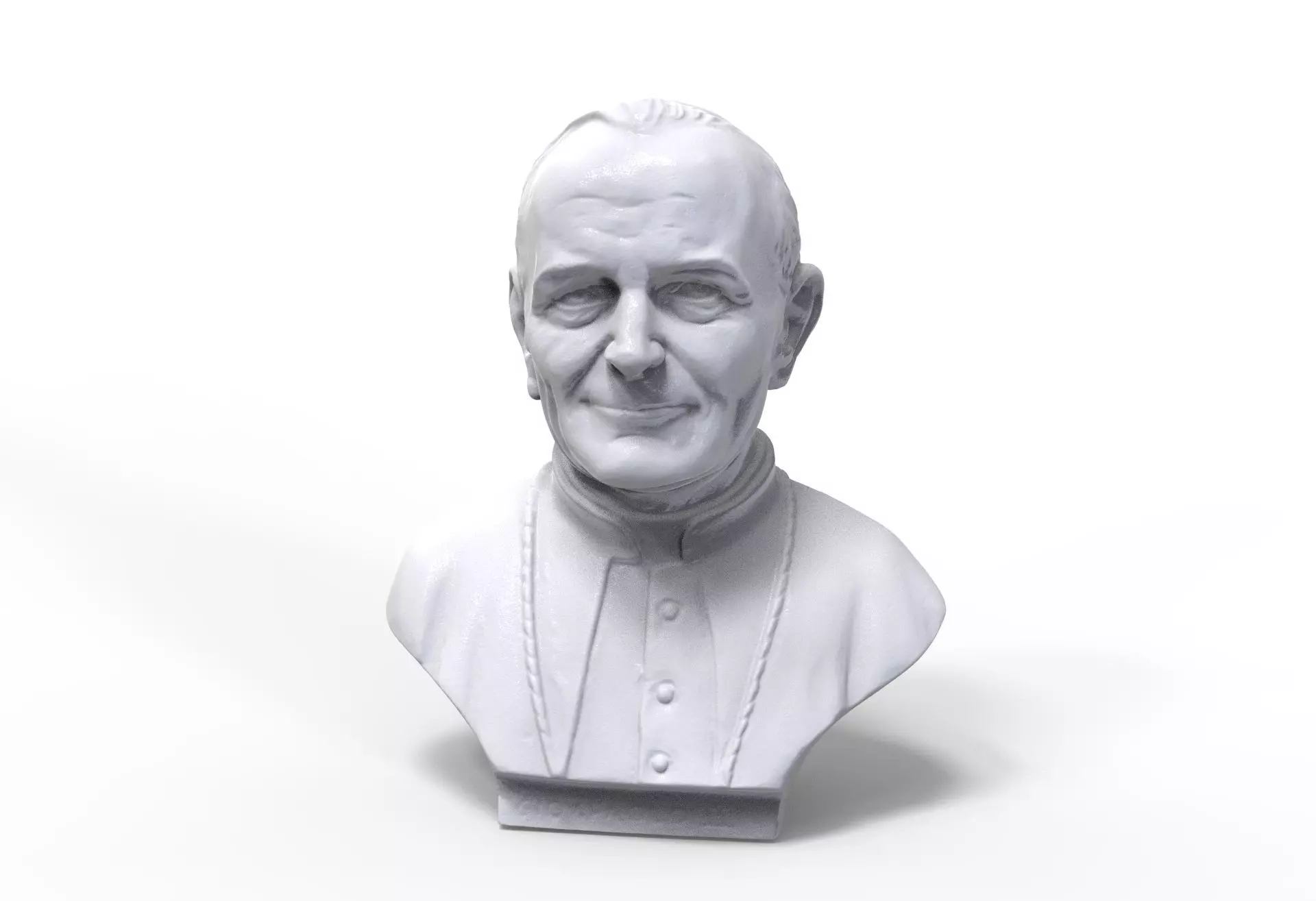 Pope John Paul Bust 3D print model_0