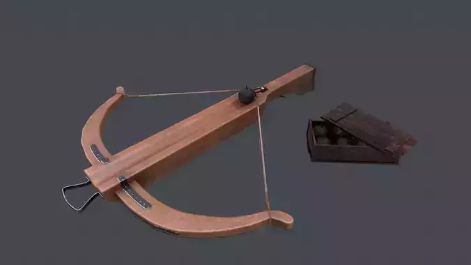 Pack crossbow bomb box Low-poly