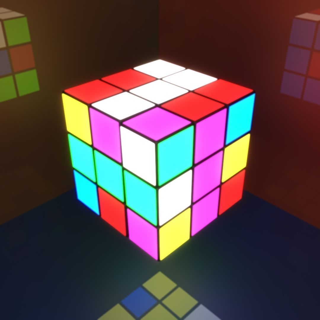 Rubik cube 3D model_2