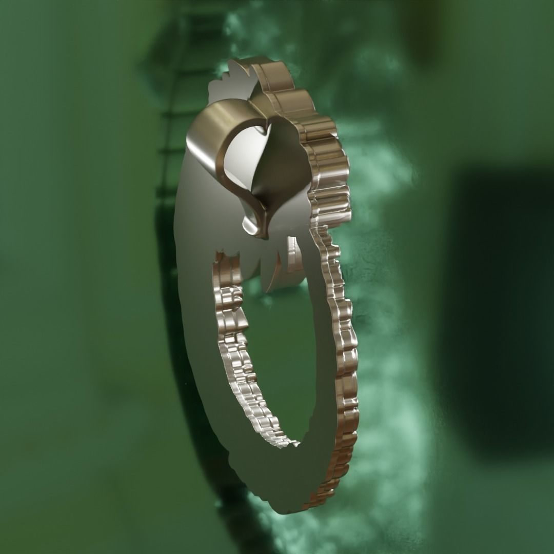 Quetzalcoatl Pendant 3D print model_3