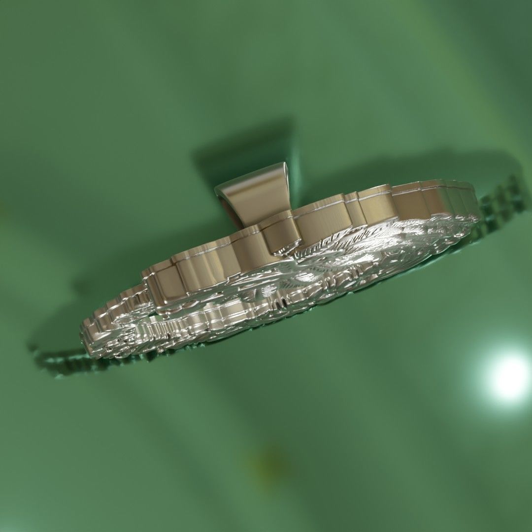 Quetzalcoatl Pendant 3D print model_4