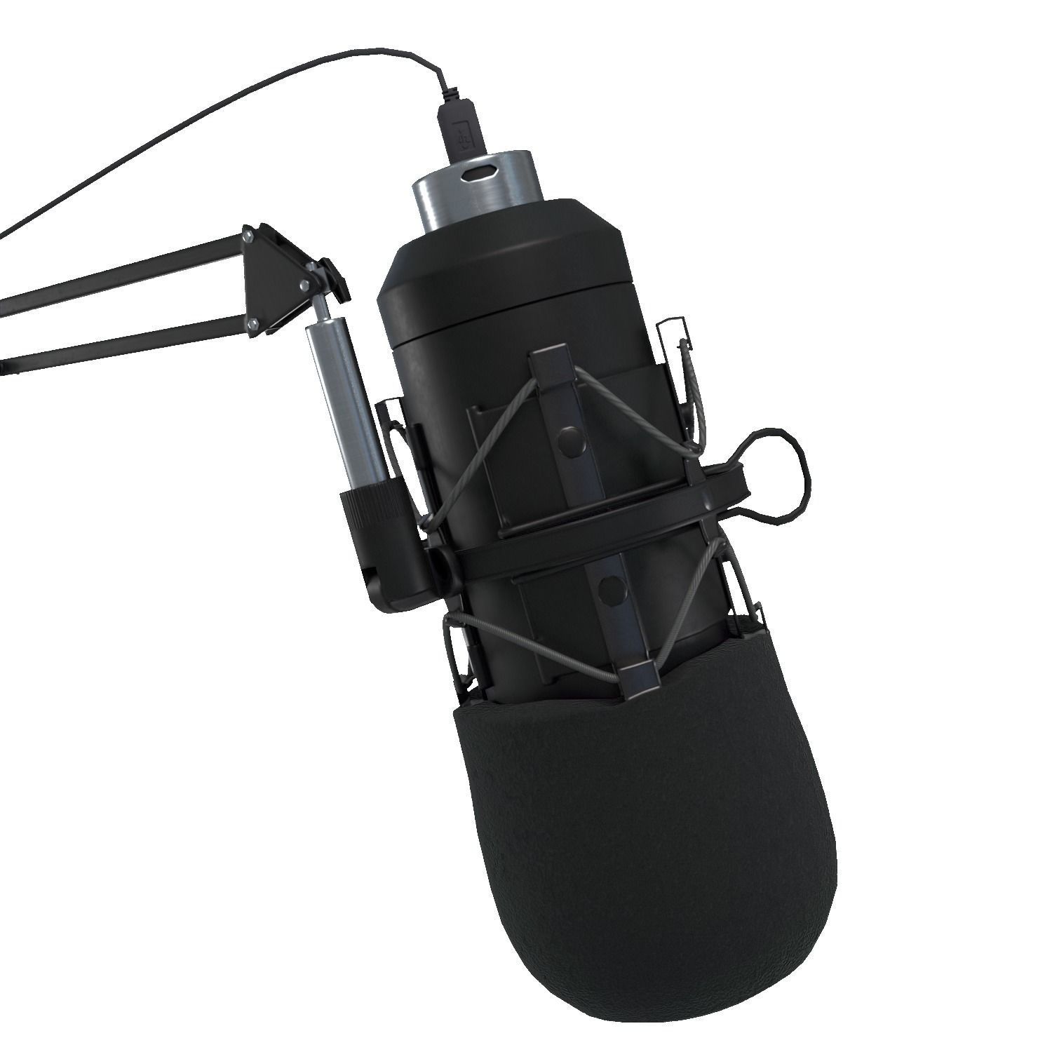 Maono AU-A04 microphone  Low-poly 3D model_2