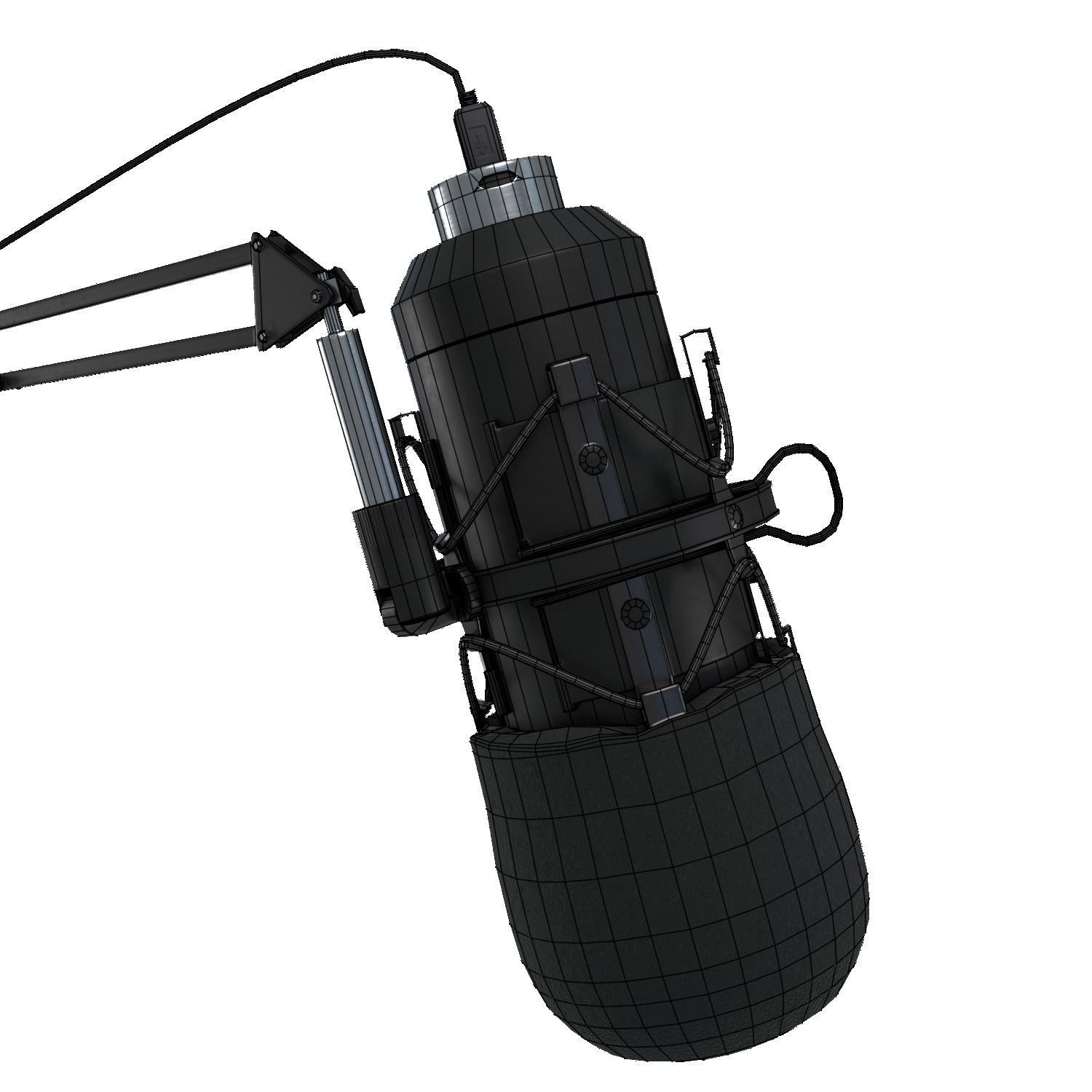 Maono AU-A04 microphone  Low-poly 3D model_6