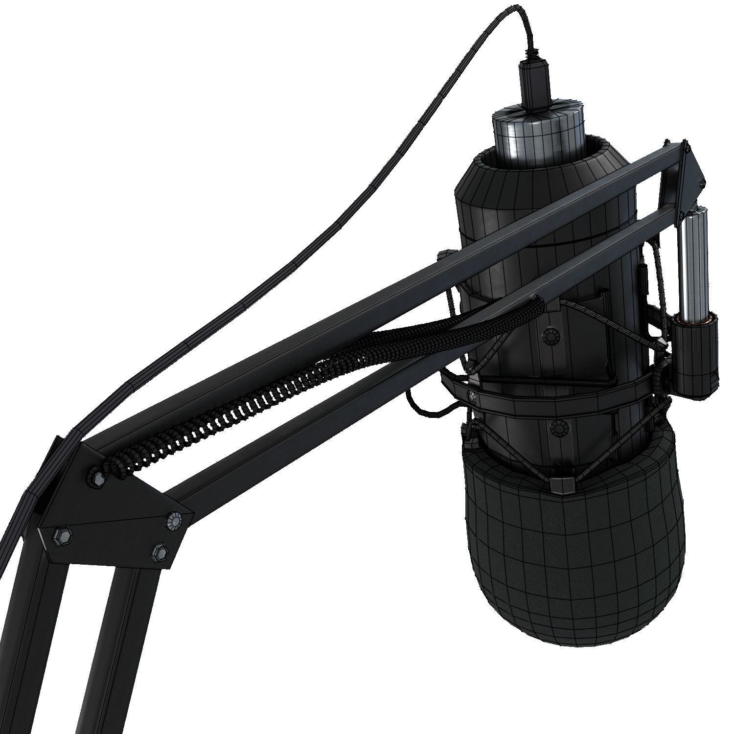 Maono AU-A04 microphone  Low-poly 3D model_9