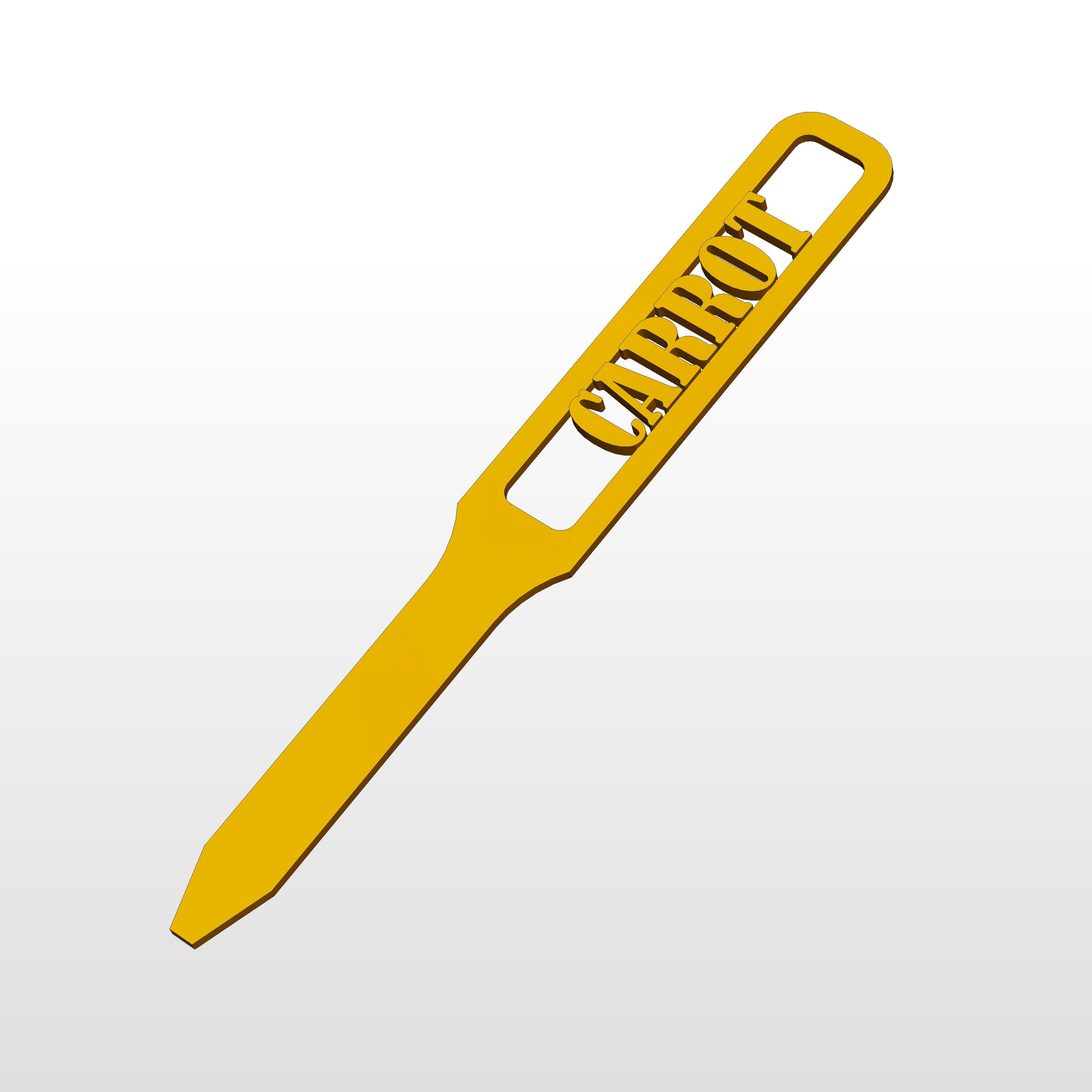 3D Printed Garden Marker for Carrots 3D print model_5