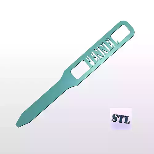 3D Printed Garden Markers for Fennel