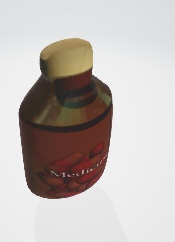 Pill Bottle - For Medical and Pharmacy Scenes Free low-poly 3D model_14