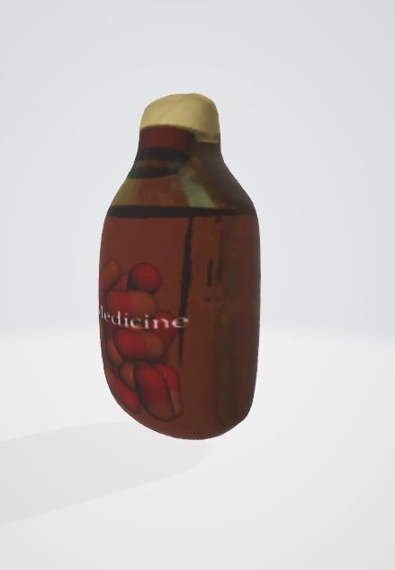 Pill Bottle - For Medical and Pharmacy Scenes Free low-poly 3D model_9