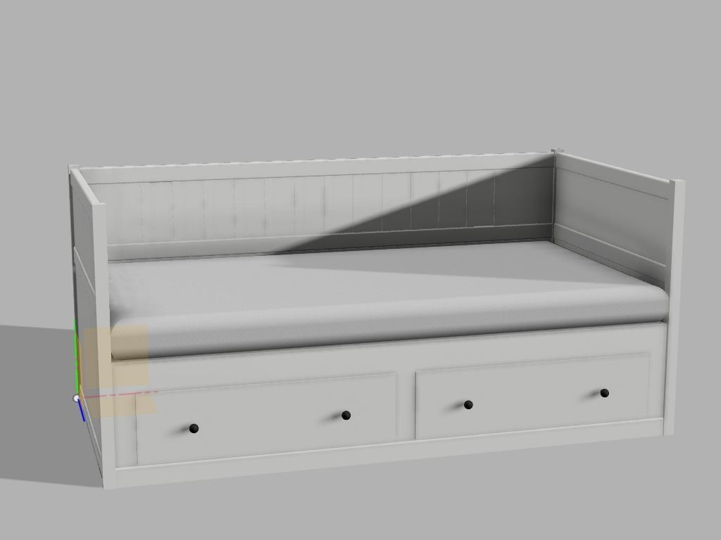 IKEA Hemnes Daybed 3d model 3D model_5