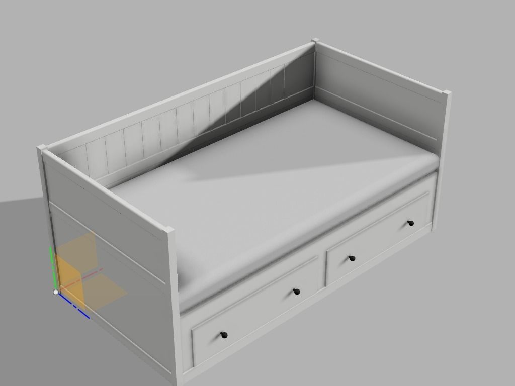 IKEA Hemnes Daybed 3d model 3D model_1