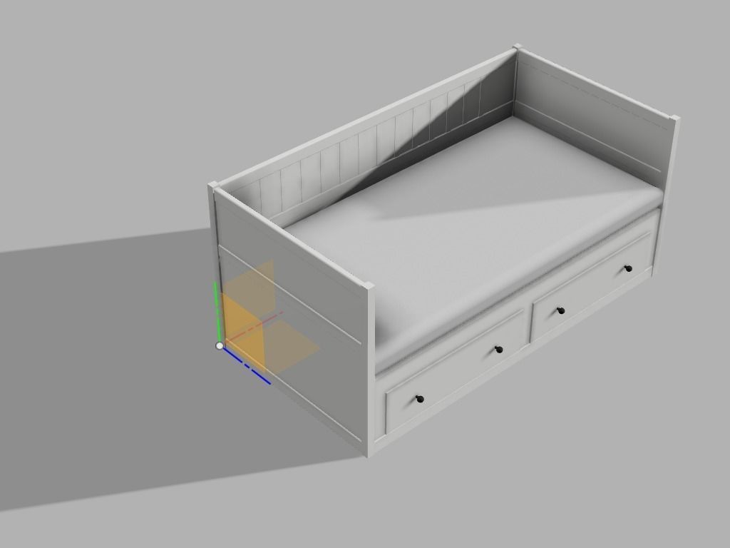 IKEA Hemnes Daybed 3d model 3D model_6