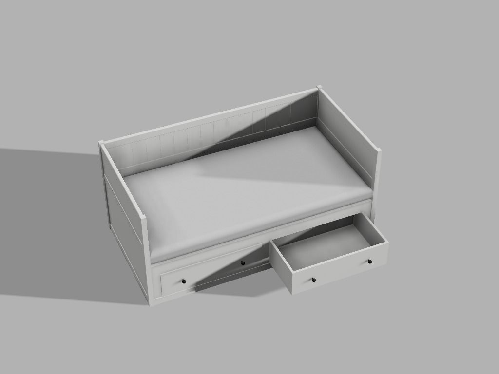 IKEA Hemnes Daybed 3d model 3D model_7