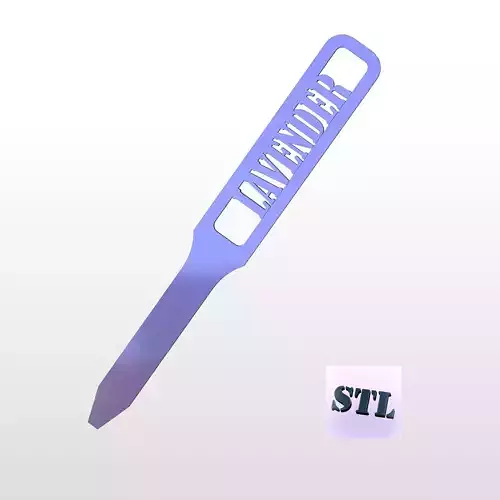 Beautiful Garden Label for Your Lavender Plant Bed