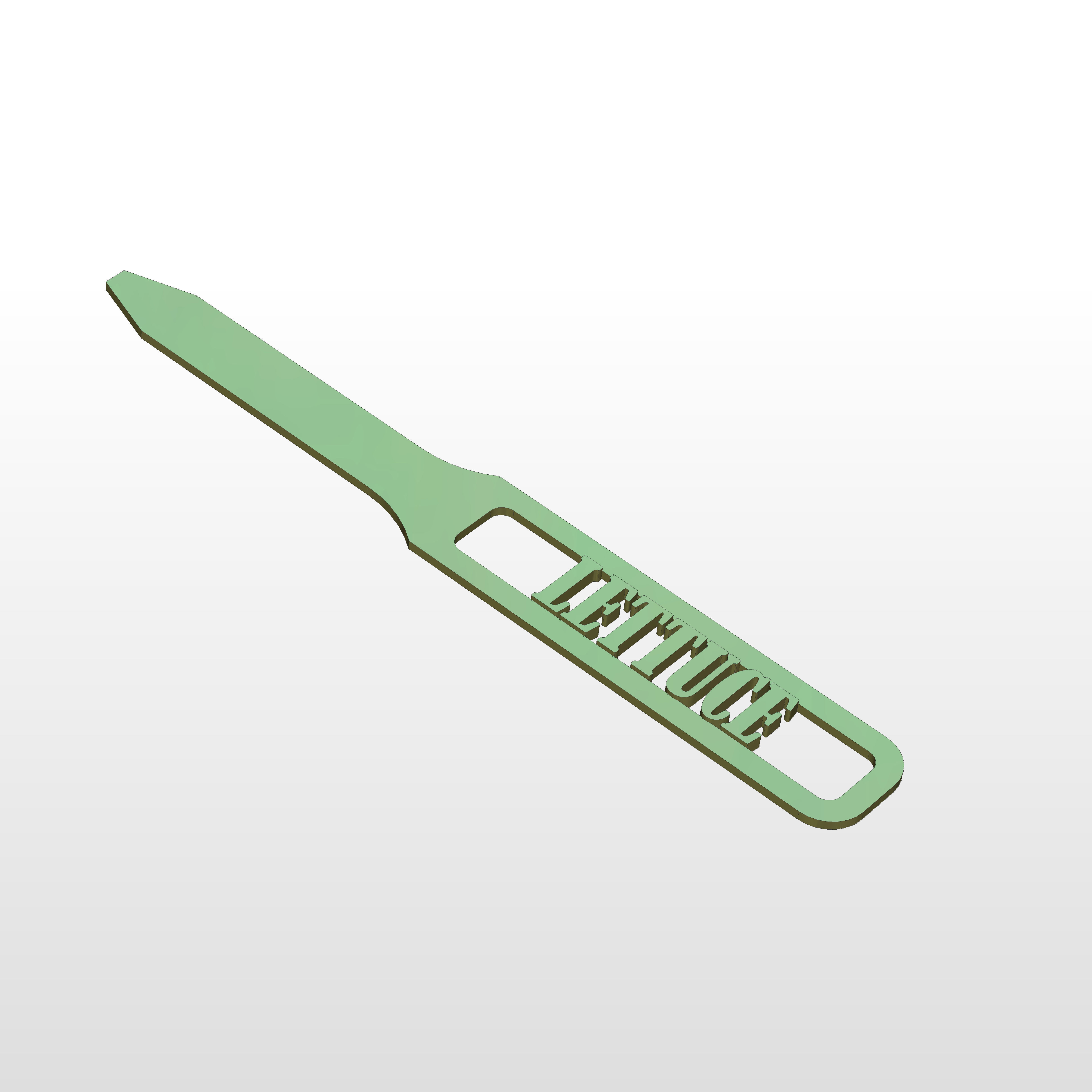 3D Printed Lettuce Garden Marker 3D print model_6